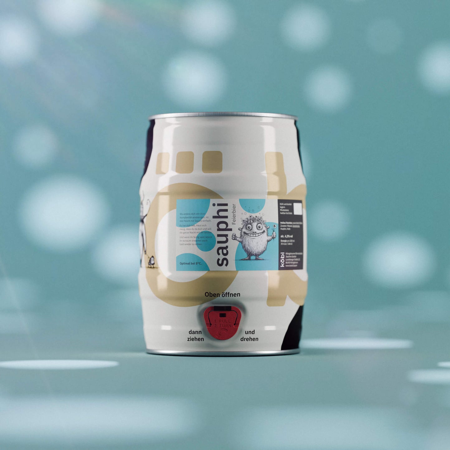 koebi, Partyfass 5L , Sauphi - Feierbier