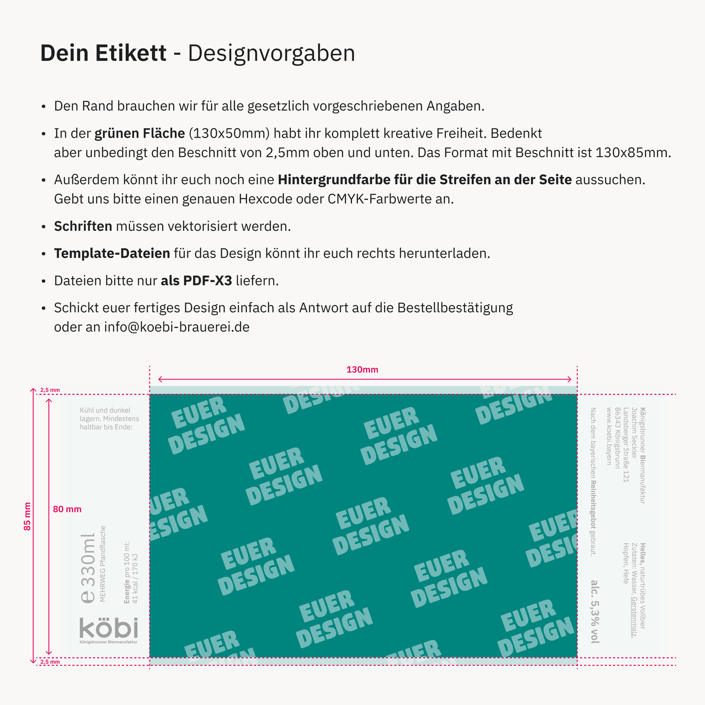Dein Bier mit eigenem Etikett